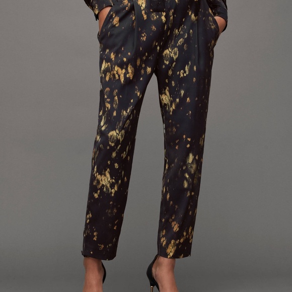 AllSaints Mid-Rise Tapered Trousers Aleida Ronnie - Picture 2 of 4